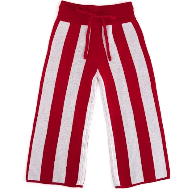 Girls' Striped Sweater Knit Pants