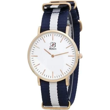 Blekon Collections Women's Ultra Thin Slip Through Indexed Dial Watch