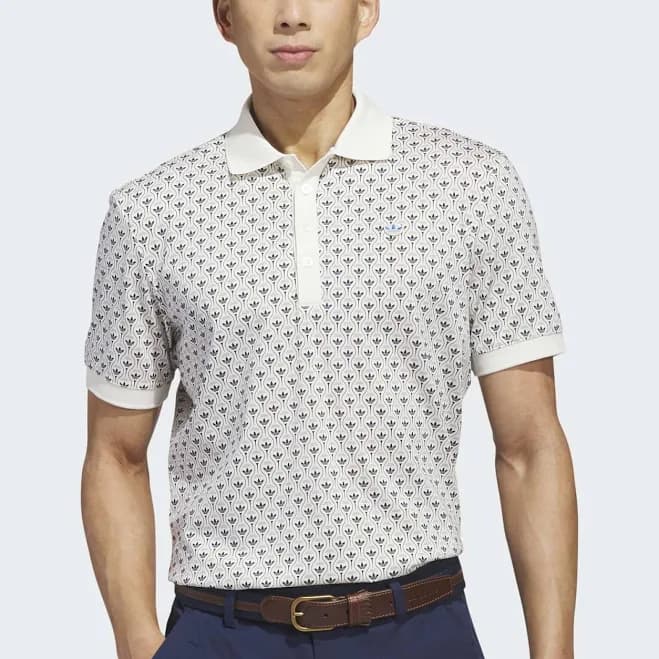adidas Originals Men's All-Over Trefoil Golf Polo