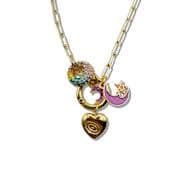 Two Tone Luxe Circle Necklace | Vicky&Nico | Wolf & Badger