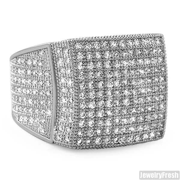 Micropave 360 Gold Finish Ring
