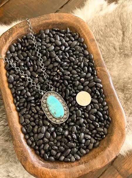 Sterling Silver Turquoise Statement Necklace