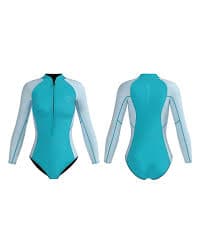 2mm Wetsuit Seaskin Women's 2mm One Piece Wetsuit - Long Sleeves For Water Sports & Diving 2mm Shorty Wetsuit