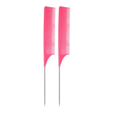 Pink Braiding Weaving Rat Tail Styling Comb