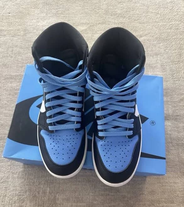 Nike Air Jordan 1 Retro High Og Unc Toe University Blue/black/white