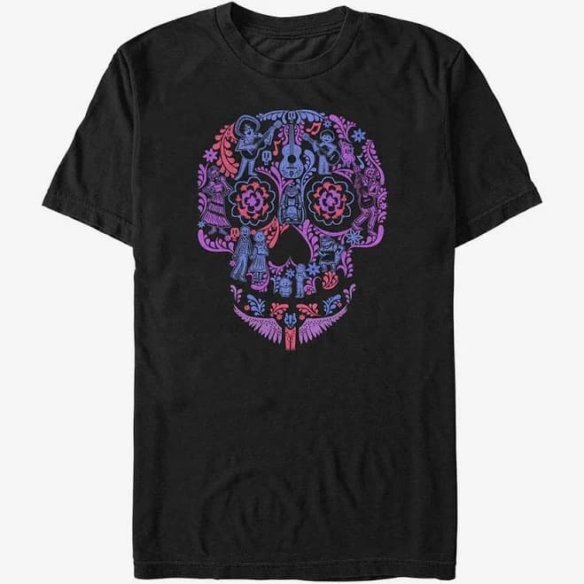 Coco Colorful Skull Tee