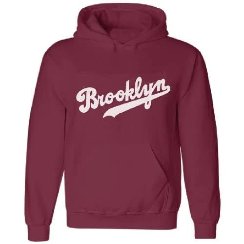 Brooklyn Script Pullover Hooded Sweatshirt