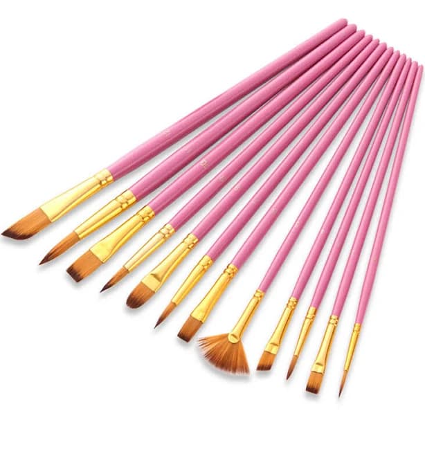 Irene Inevent Pack of 12 Paint Brushes Set