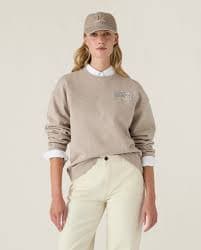 Lexington logo sweatshirt, light brown melange | Lexington
