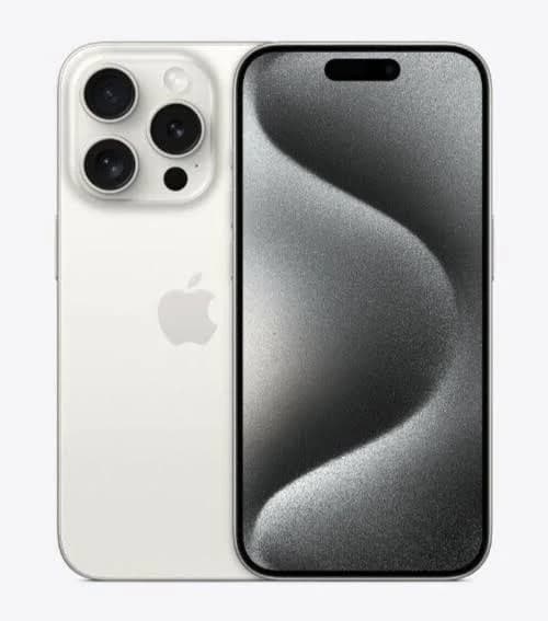 Apple iPhone 15 Pro - Unlocked - 256GB - White Titanium | 6.1 in | More than 20.0 MP | 5G | iOS | Triple Rear Camera