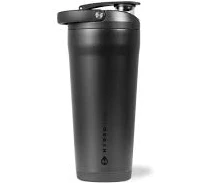Insulated Stainless Steel Shaker 24 oz Bottle with Silent Mixing Grate & Flip Lid