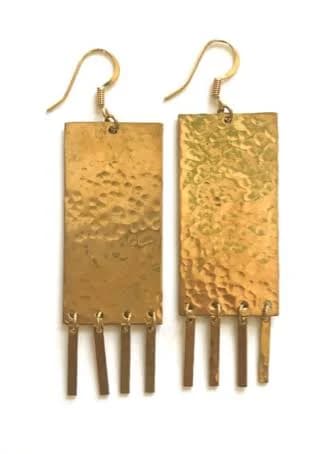 Fringe Rectangle Earrings