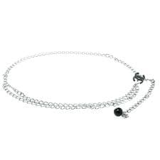 Chanel CC Black Resin Silver Tone Chain Link Belt Chanel | TLC UAE