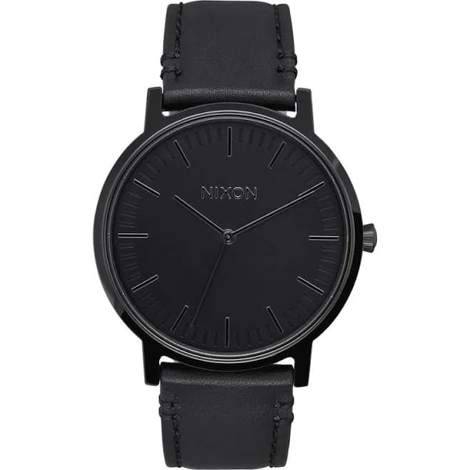 Nixon Men's Porter Leather Watch