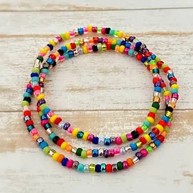 Rainbow Seed Bead Bracelet