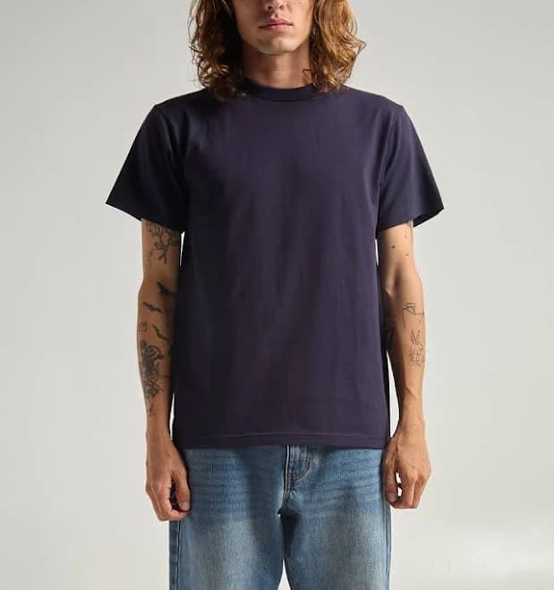 Men's Cotton T-Shirt – Basic Short Sleeve Crew Neck Tee Top Tshirts Active 5.8 Ounce Regular Big Size S~5XL