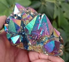 345g Rainbow Aura Quartz Crystal Bismuth Titanium Silicon Cluster Specimen | eBay