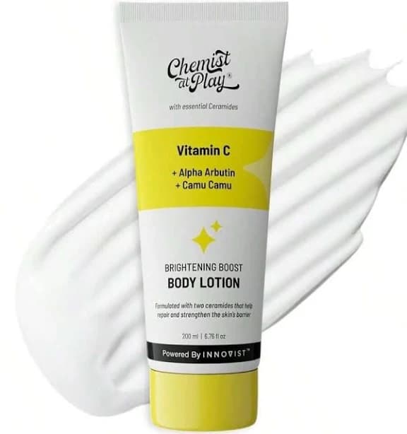 Chemist At Play AHA Body Lotion With 5% Natural AHA, Niacinamide, Shea Butter | For Exfoliating Dry &Amp; Dead Skin Cells, Deep Nourishment &Amp;