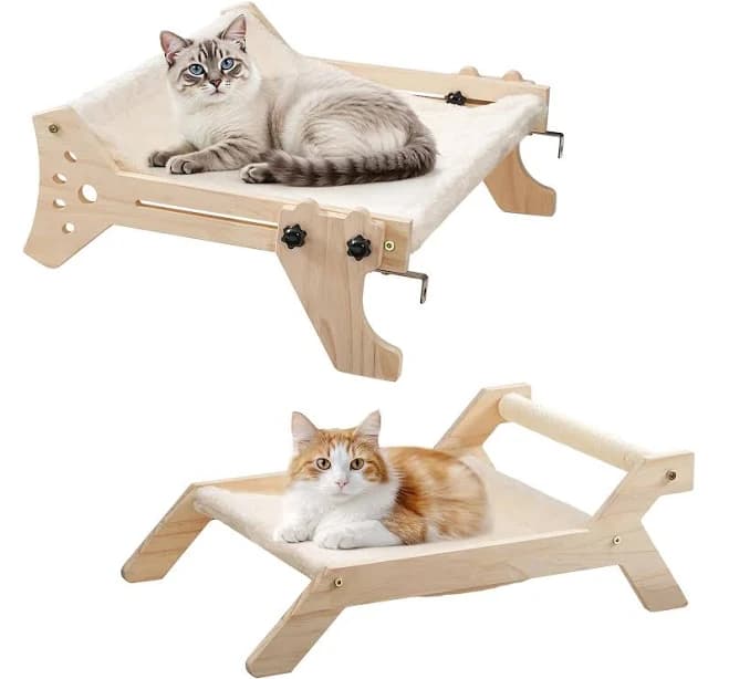 Hoobro Cat Window Perch & Cat Bed Set of 2
