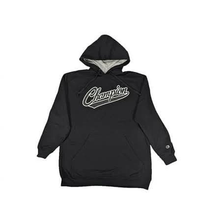 Champion Men's Powerblend Fleece Hoodie with Classic Script Logo