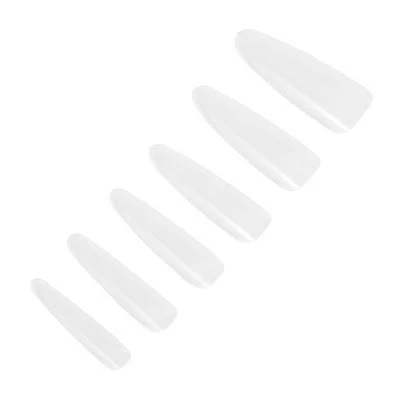 Unique Bargains Solid Oval Nail Tips