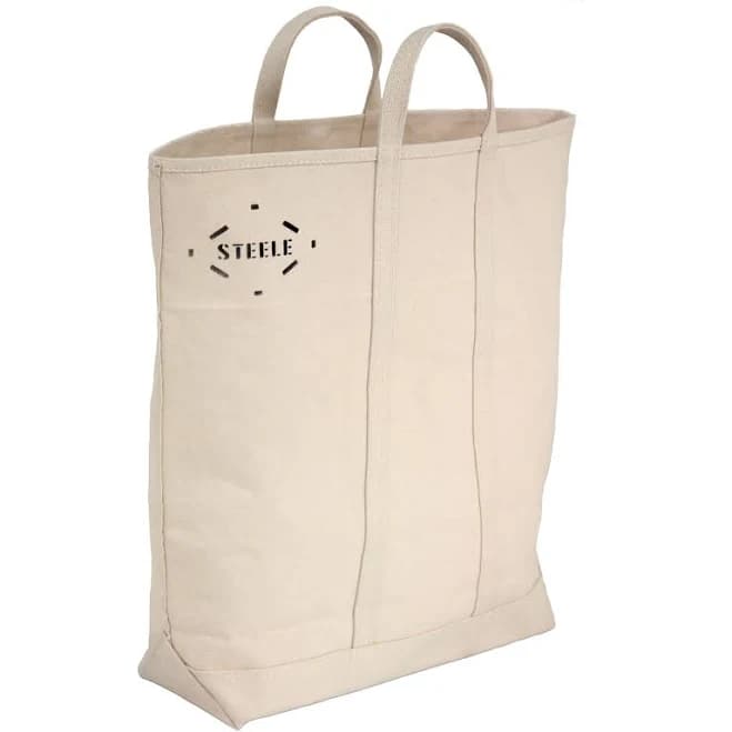 Natural Canvas Tote Bag - Tall Natural Canvas / 5"