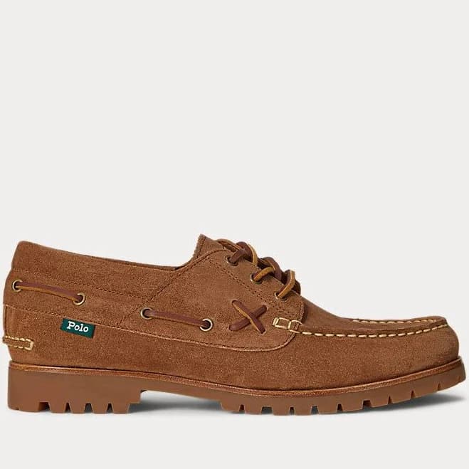 Ralph Lauren Men's Ranger Suede Boat Shoe