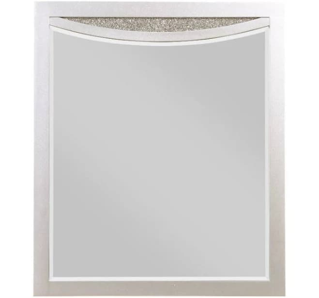 Adarien Wood Flat Wall Mirror Rosdorf Park