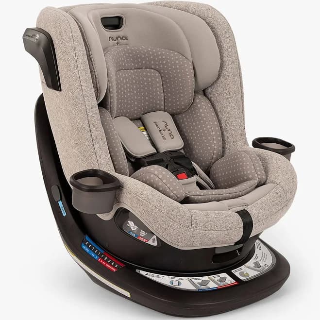 Nuna REVV Rotating Convertible Car Seat, Droplet Dot, Mixed/Droplet Dot Nuna