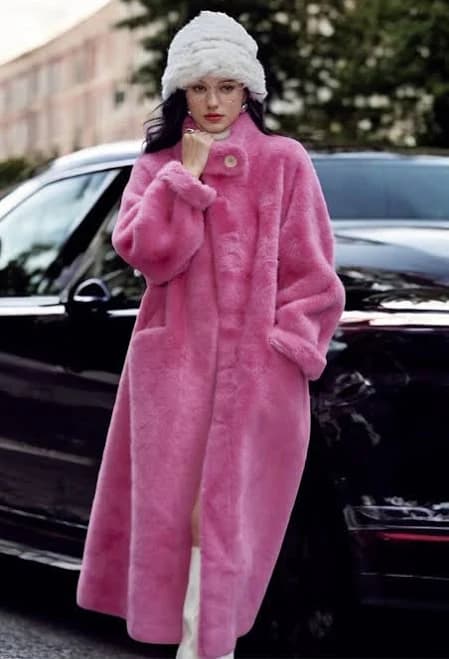Oversized Faux Fur Long Coat