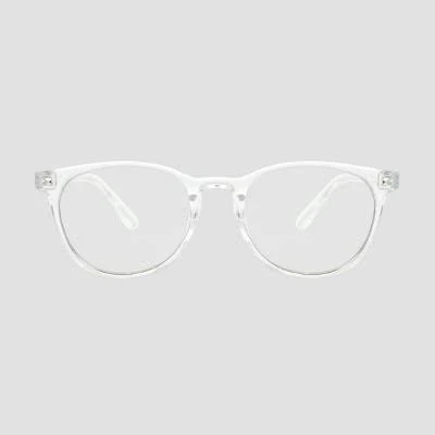 Original Use Men's Crystal Clear Light Filtering Square Glasses