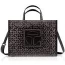 Medium Jacquard Shopper | Black Monogram