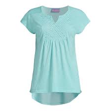Real Size Women's Crochet Bib Tunic Top, Women's and Women's Plus XS-4X - Walmart Business Supplies