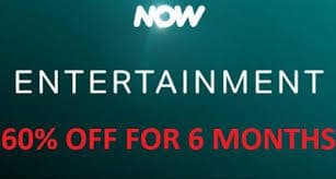 NOW TV 6 MONTHS ENTERTAINMENT 3.99 PER MONTH DISCOUNT CODE- 60% DISCOUNT: TrueGether.com