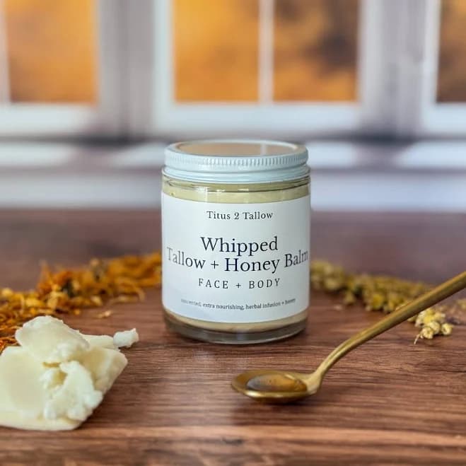 T2T Whipped Tallow Honey Balm Unscented Tallow Moisturizer