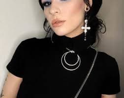 Silver Plated Cross Body Chain Harness: Gothic Avant Garde Body Jewelry - Etsy
