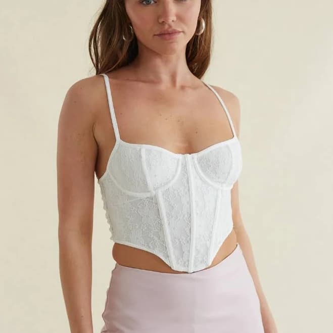 American Threads Logyn Lace Corset Top