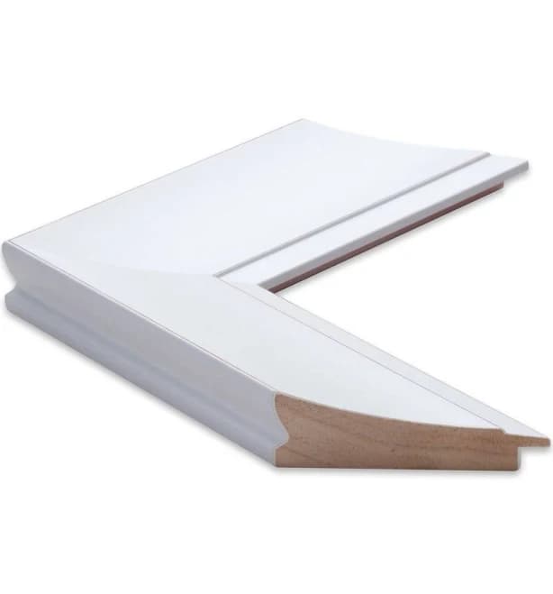 Full Length White Wood Frame Dressing Room Mirror
