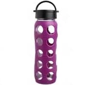 Glass Water Bottle with Handle and Silicone Sleeve (22 oz.)