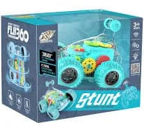 RC car transparent green stunt with LED and sound