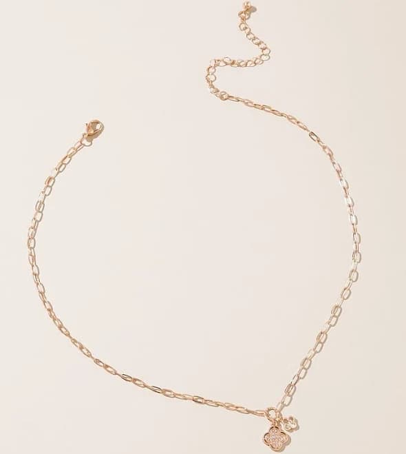 Boutique by BKE Women's Double Clover Necklace in Gold