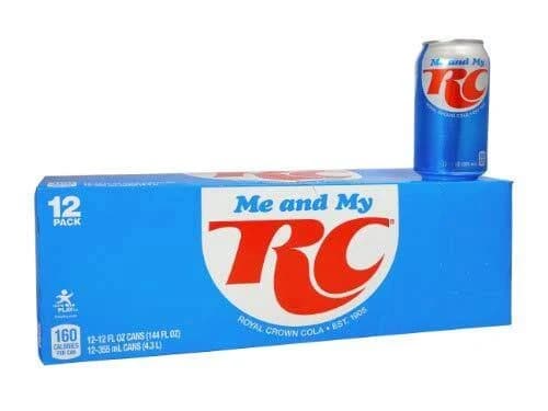 Me & My Rc Retro Royal Crown Cola Soft Drink Beverage Cans