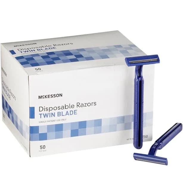 McKesson Twin-Blade Disposable Razor