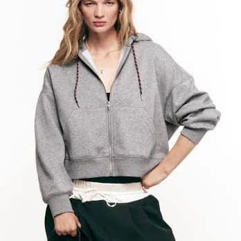 H&M Ladies Melange Hooded Jacket