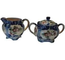 Vintage Made in Japan Ceramic Creamer and Sugar Set