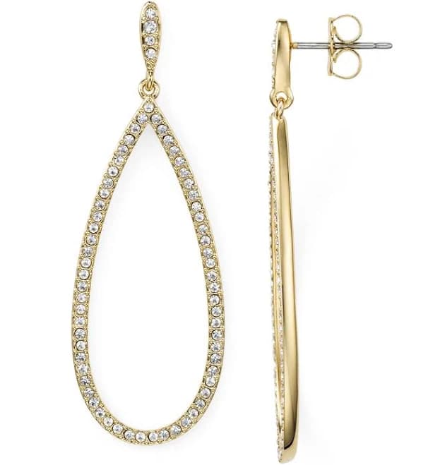 NADRI Women's Pave Drop Earrings