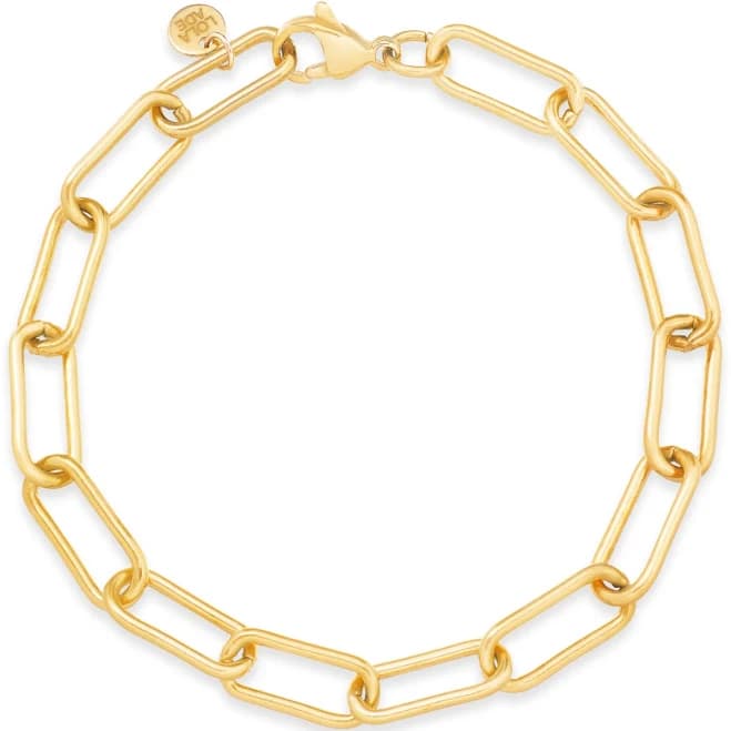 Lola Ade 18k Gold-Plated Stainless Steel Paperclip Chain Link Bracelet