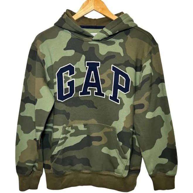 Kids Camo New Campus Logo Hoodie