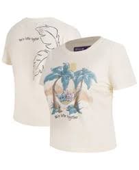 Freeze Max Women's Cream Lilo and Stitch Better Together Baby Doll T-Shirt - Macy's