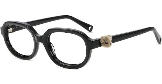 Firmoo Black Rectangle Prescription Glasses Frame Joy002